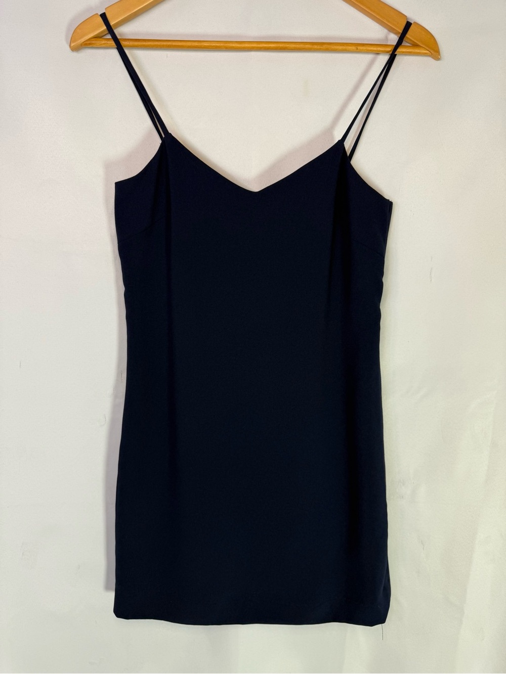 Trina Turk - Classic Navy V-Neck Slip Dress with Thin Straps - Size P